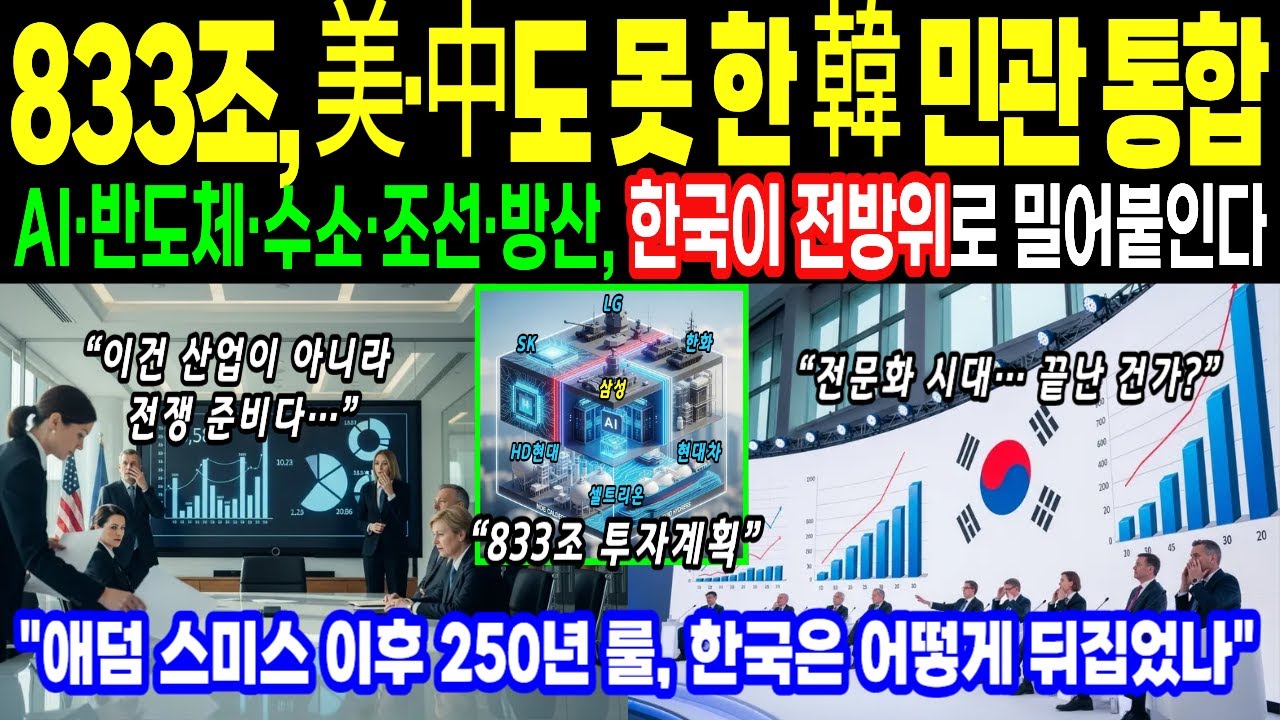 [해외충격] 833조, 美·中도 못한 韓 민관 통합… 애덤 스미스 이후 250년 룰은 어떻게 뒤집혔나