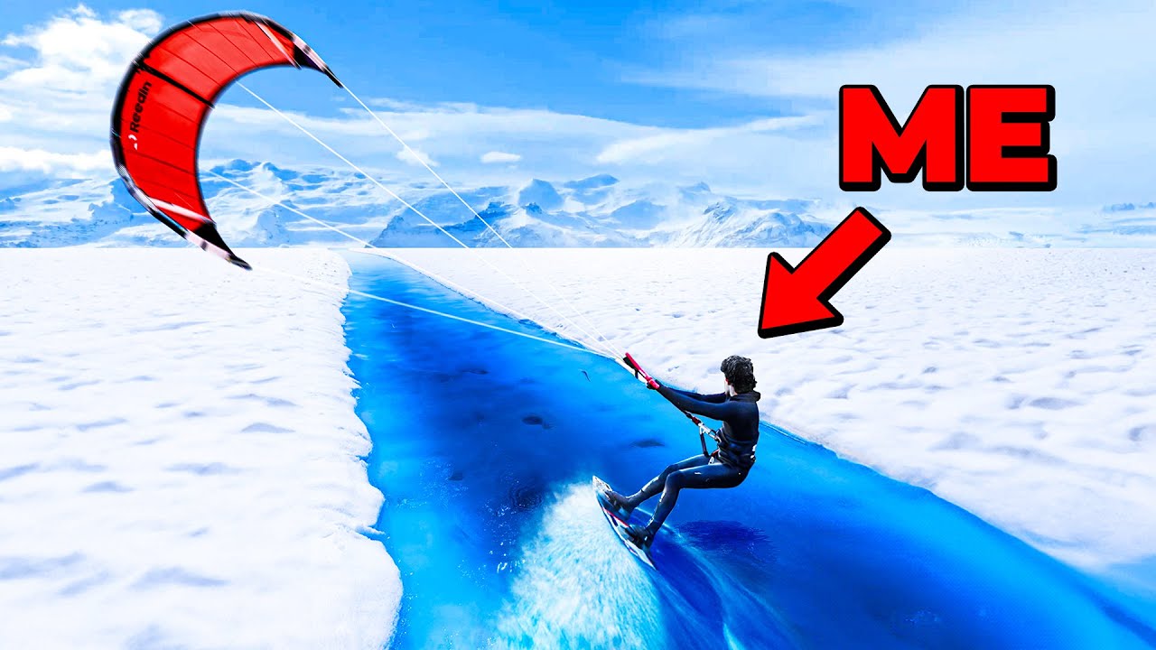 Kiteboarding ICEBERGS In The Arctic