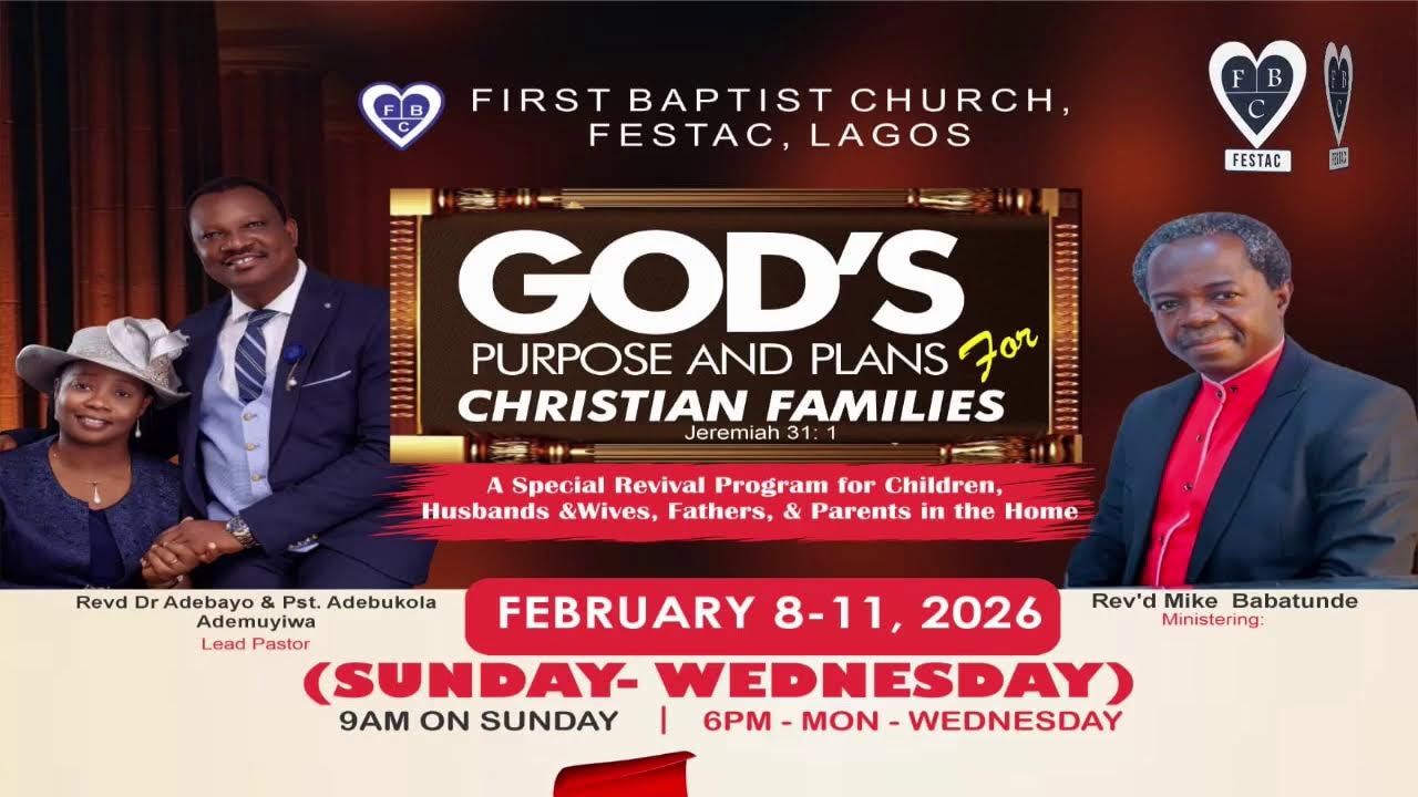 FAMILY REVIVAL (LAST DAY) || GOD'S PURPOSE AND PLAN FOR CHRISTIAN FAMILIES || JEREMAIH 31:1