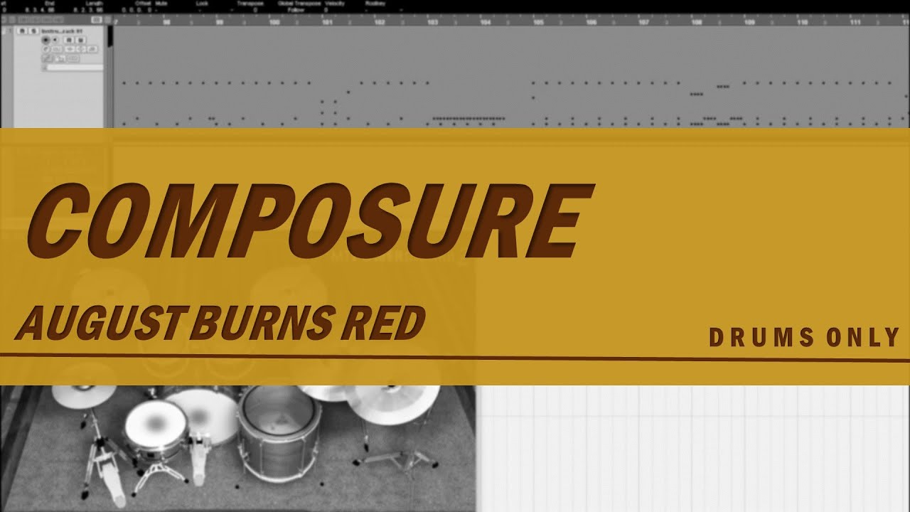 August Burns Red - Composure DRUMS ONLY