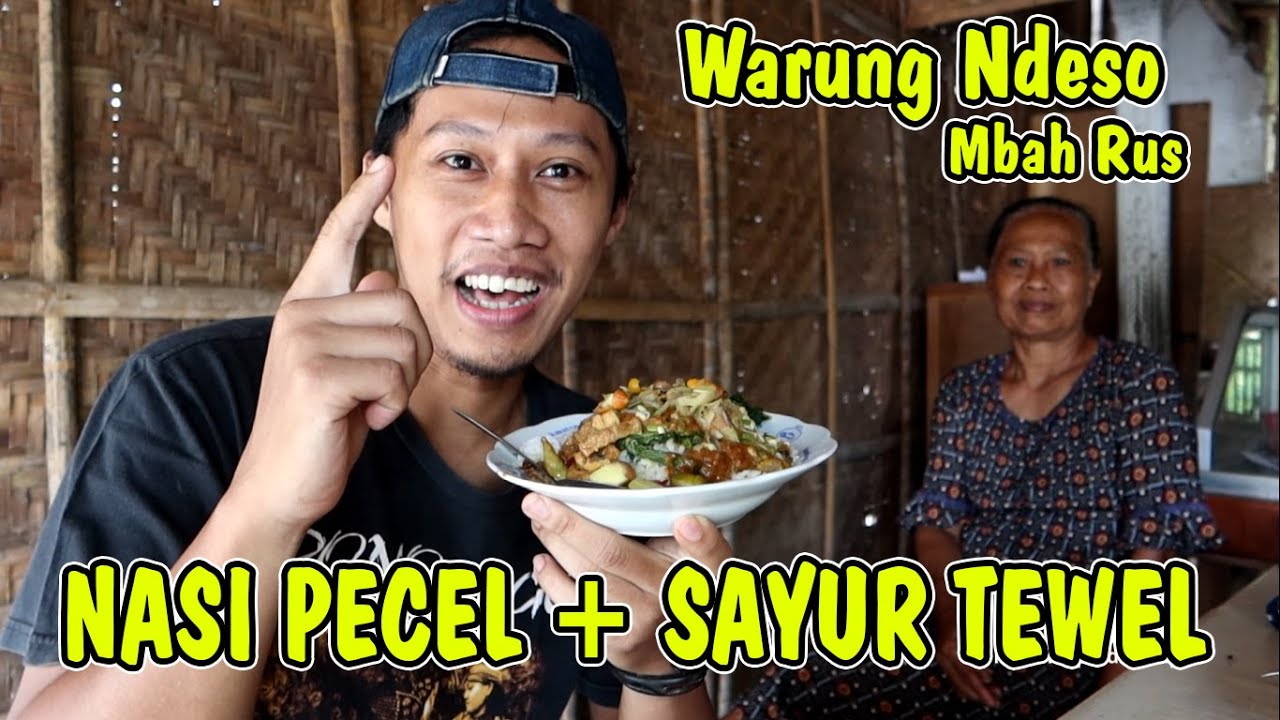 WARUNG NDESO LOKASINYA JAUH DARI JALAN RAYA NASI PECEL PORSI KULI