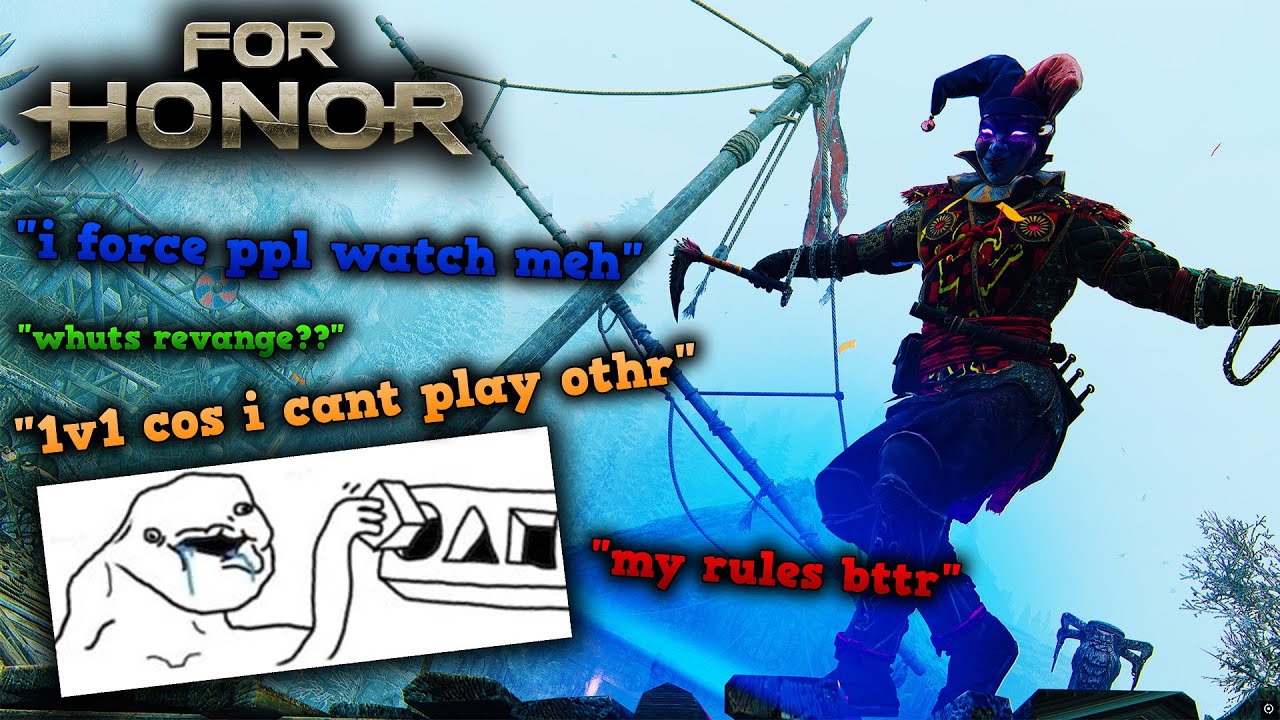 Jester Shinobi is surrounded by fools during his 1vs4s [For Honor]