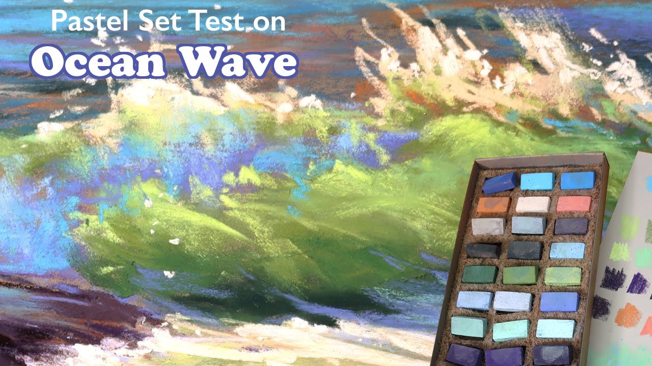 Painting a Wave with Non-Toxic Pastels by Earthberry