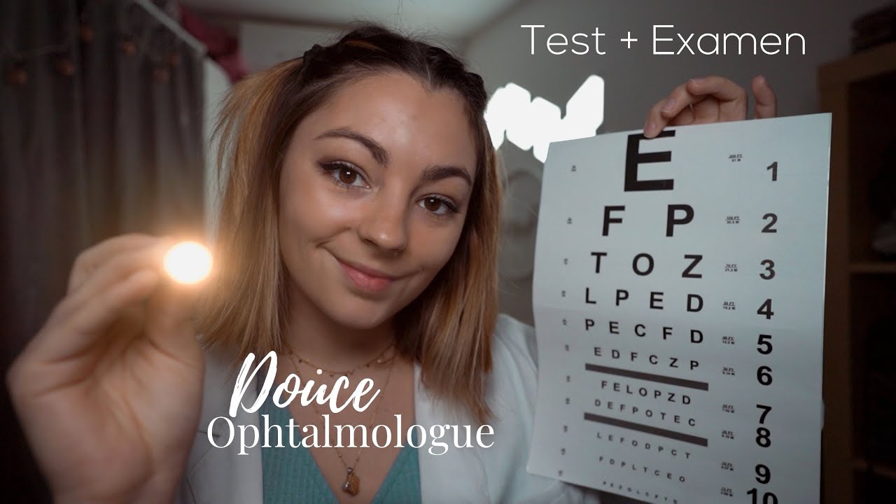 ♡ ASMR  - Douce Ophtalmologue t'examine (Test de la vue)♡