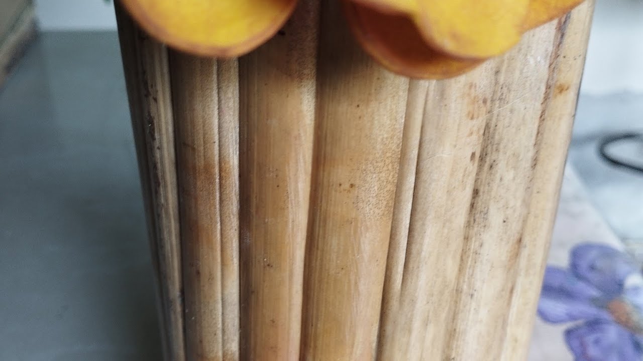 RECICLE tubo PVC mais fibra da bananeira em arte