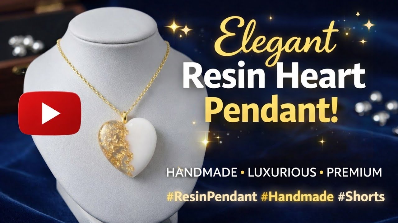 How to Make a Beautiful Resin Heart Pendant | Step-by-Step Resin Jewelry Tutorial