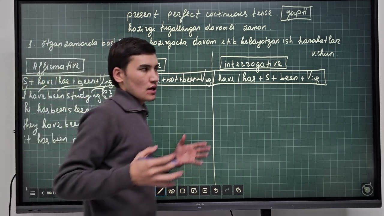 Present perfect continuous tense 18-dars