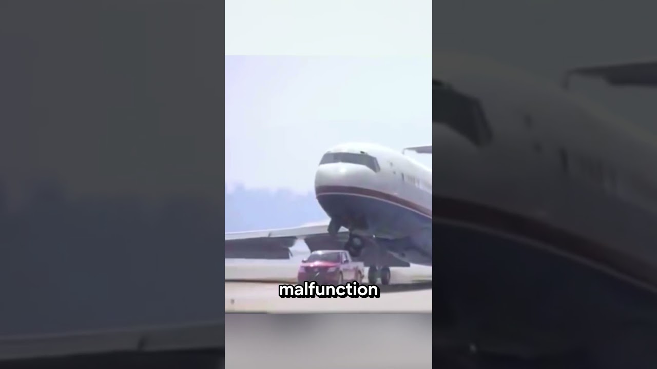 he saved an entire plane with pick-up truck