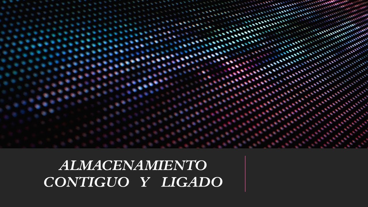 Consideraciones sobre almacenamiento contiguo y ligado