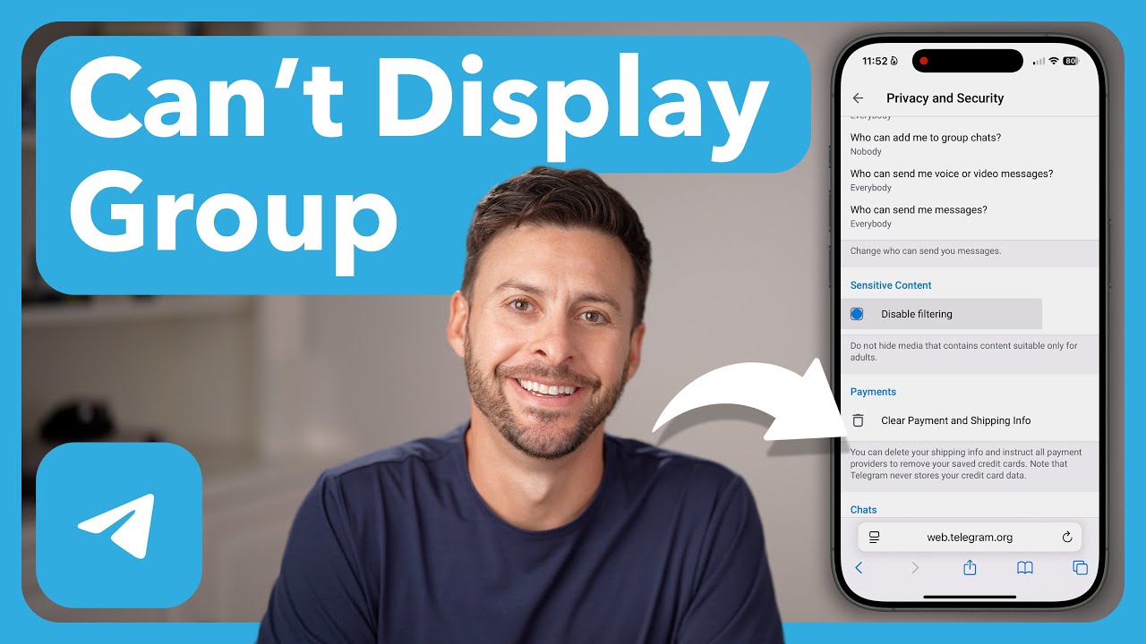 How To Fix This Group Can't Be Displayed On Telegram