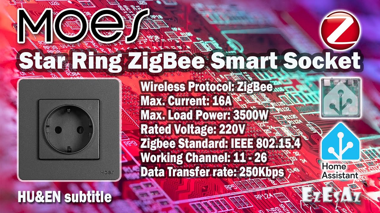 76 MOES Star Ring ZigBee Smart Socket with Energy Monitor and its integration in Home Assistant