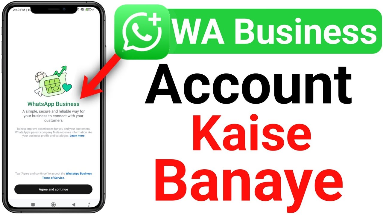WhatsApp Business Account Kaise Banaye | How To Make Whatsapp Business Account