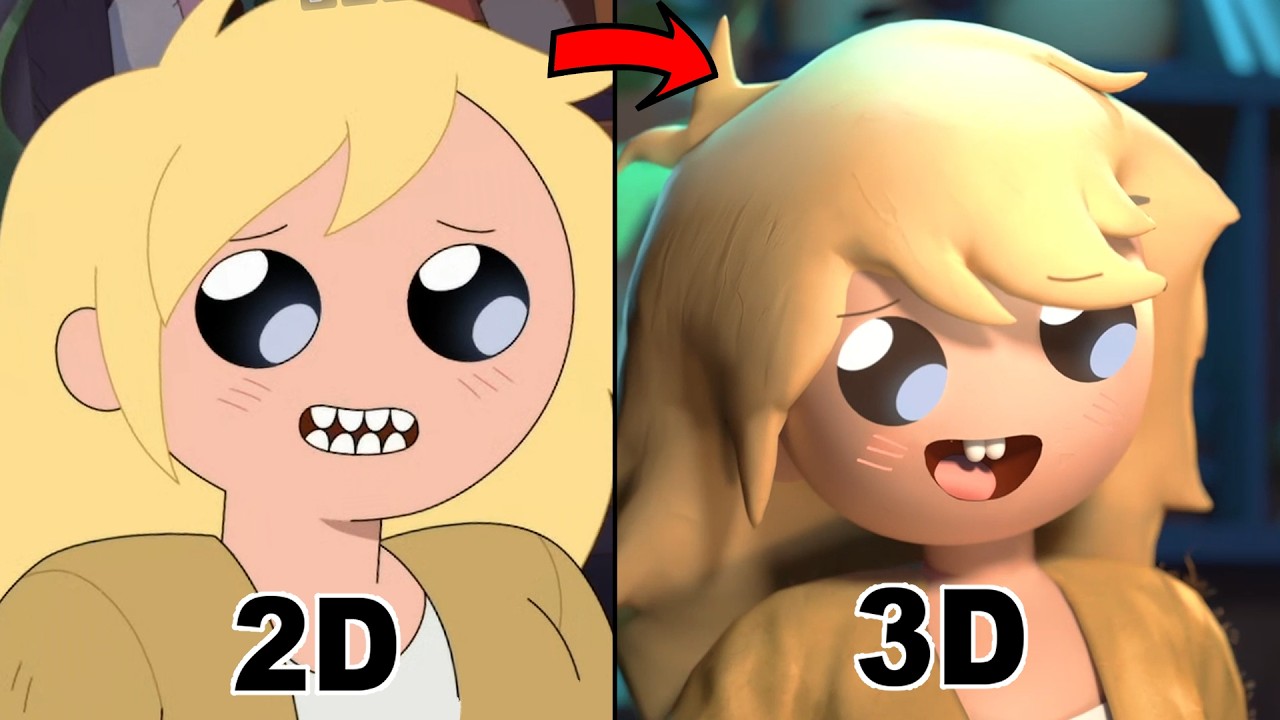 Fionna and Cake but in 3D