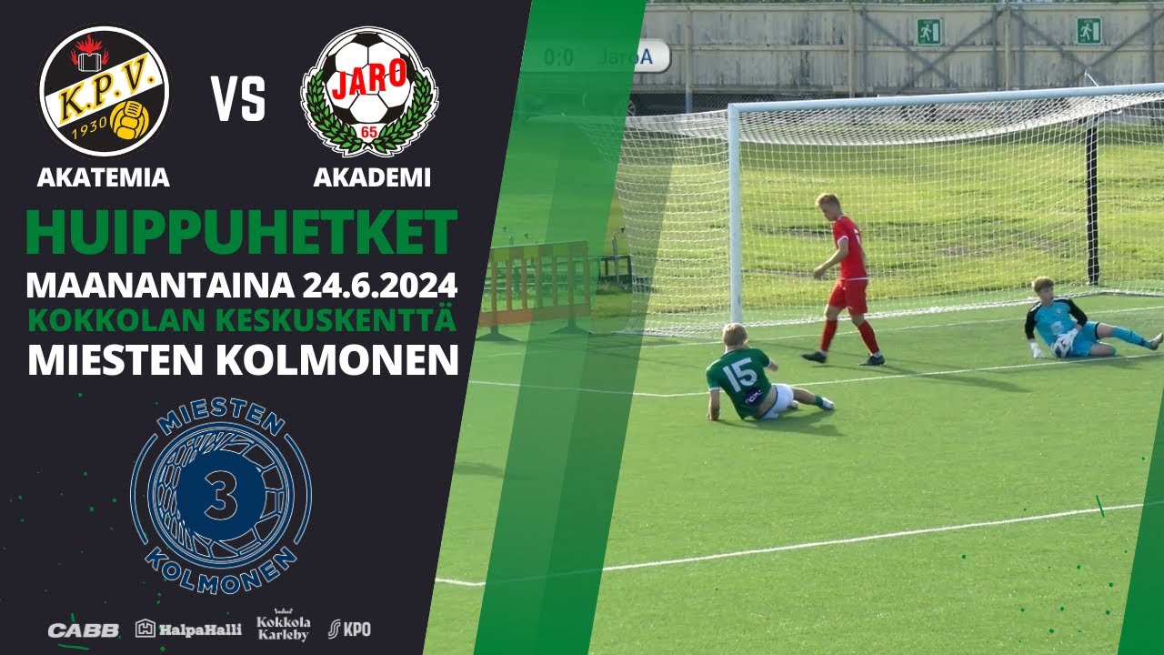 KPV Akatemia - FF Jaro Akademi ma 24.6.2024 | Huippuhetket