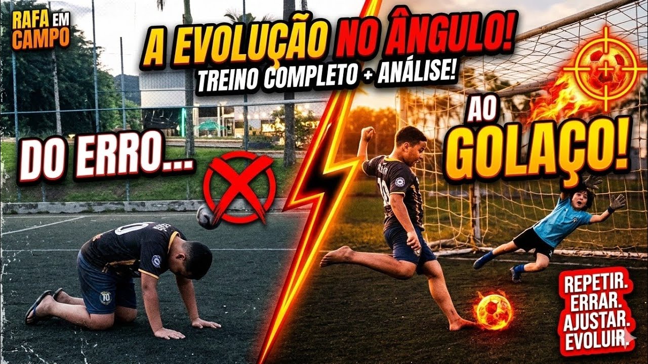  Ninguém esperava esse final… nem o goleiro 👀⚽ (Treino Completo)