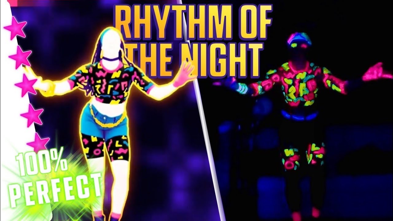 [ALL PERFECTS] Rhythm of the Night - Just Dance® 2019 | MEGASTAR Glow In the Dark Gameplay