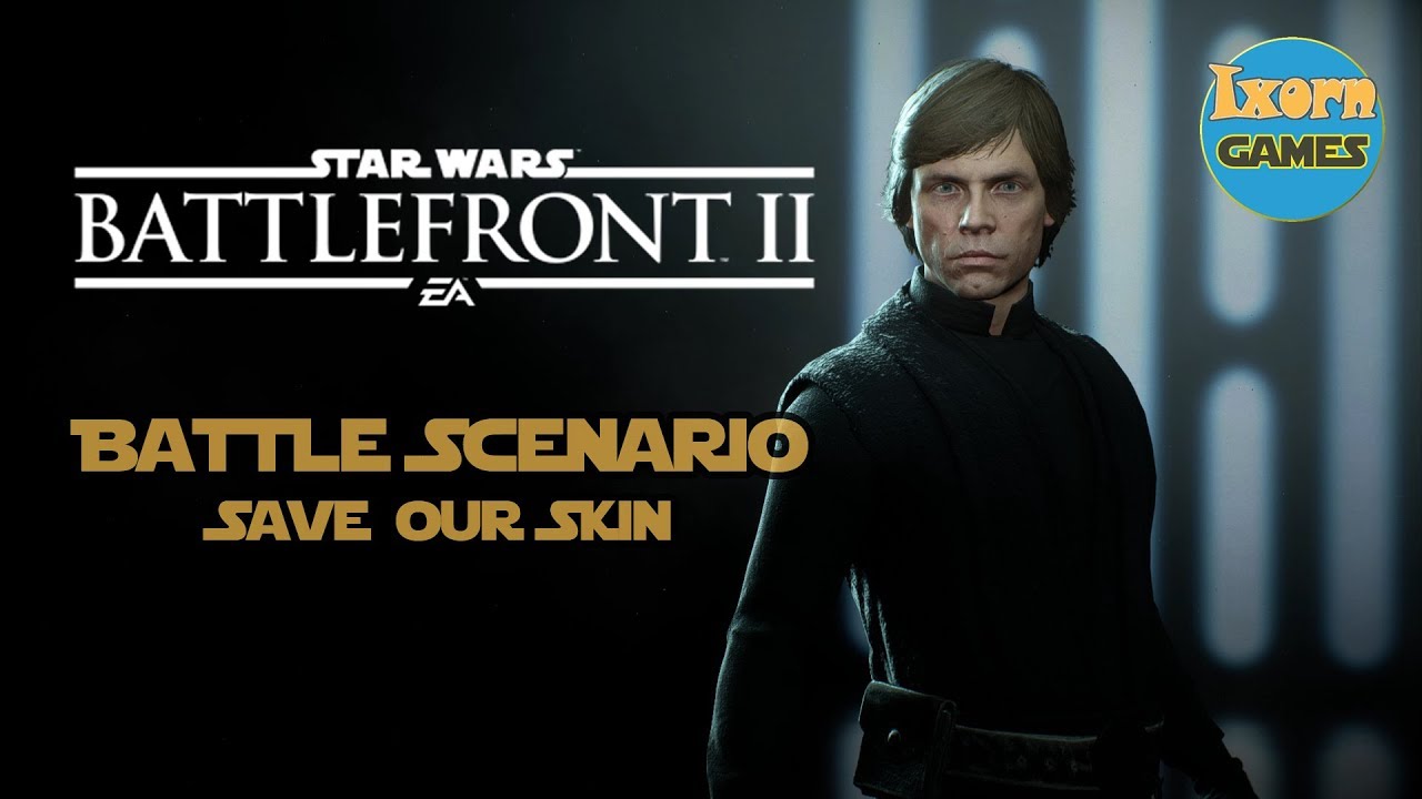 Battle scenario #1 Luke Skywalker - Star Wars Battlefront 2 PC Gameplay (no commentary)