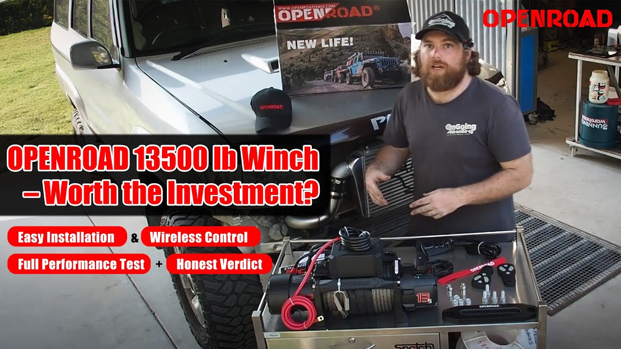 How to Install & Test the OPENROAD 13500 lb Winch | Wireless Remote + Full Review