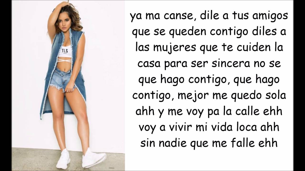 Becky G - Sola (lyrics video)