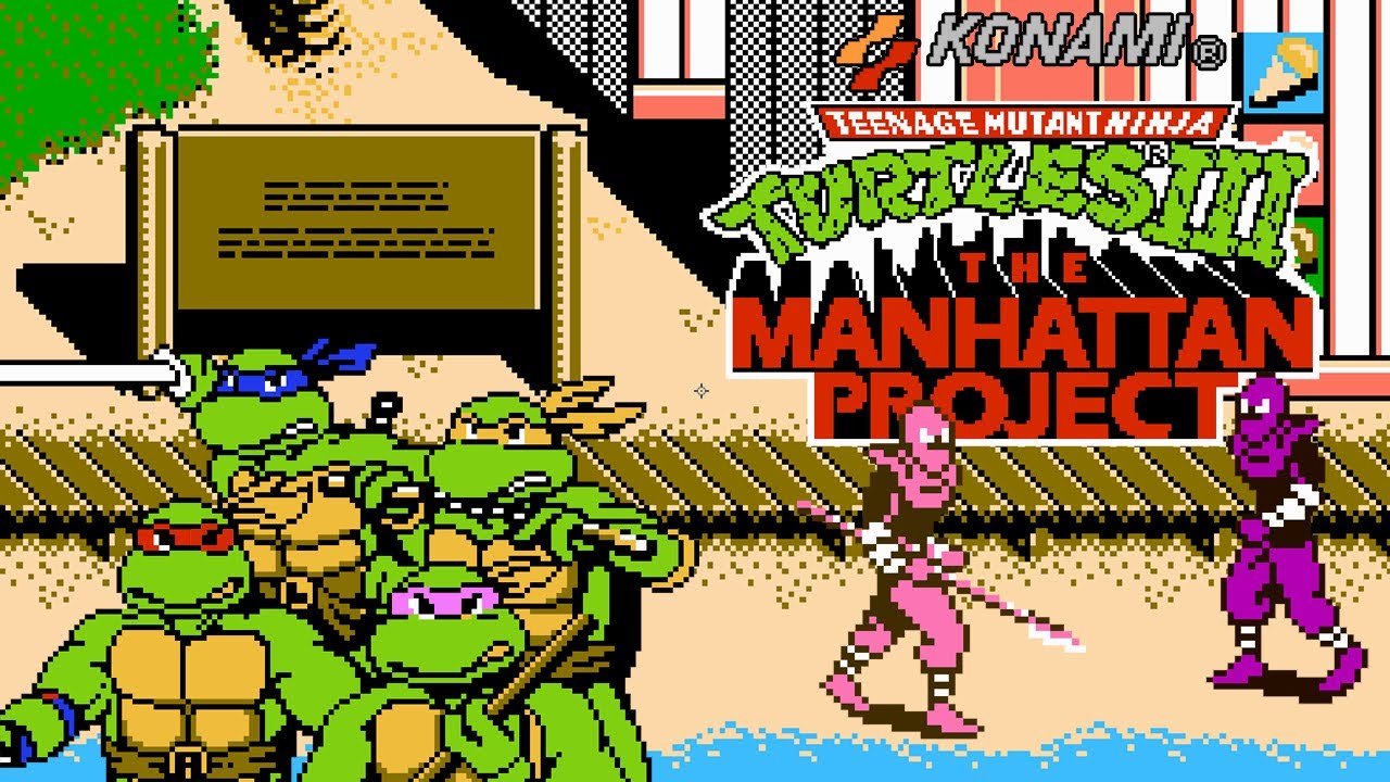 Teenage Mutant Ninja Turtles III: The Manhattan Project (1991) NES - 2 Players [TAS]