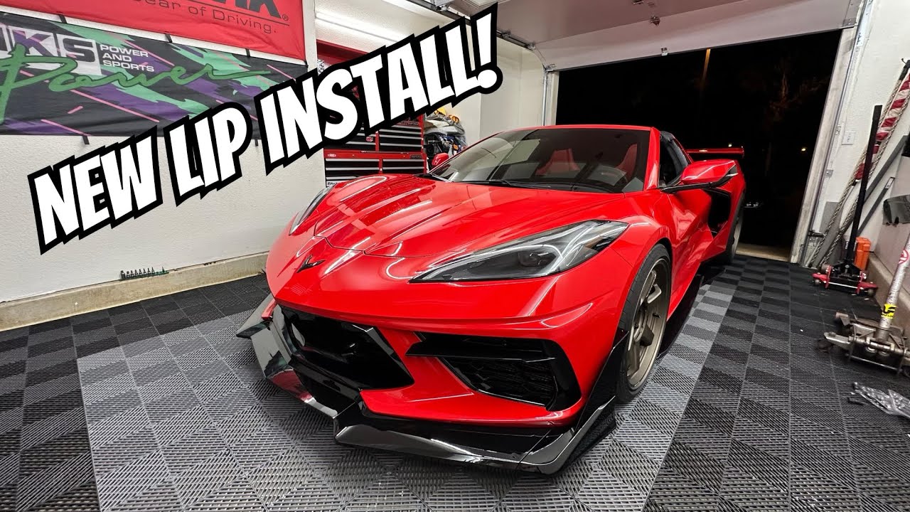 2020-2024 C8 Corvette Front lip/ splitter install
