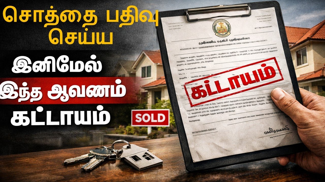 பத்திரப்பதிவில் புதிய நடைமுறை 2026 | சொத்துப்பதிவு மசோதா ஒப்புதல்  | LAND PROPERTY REGISTRATION 2026