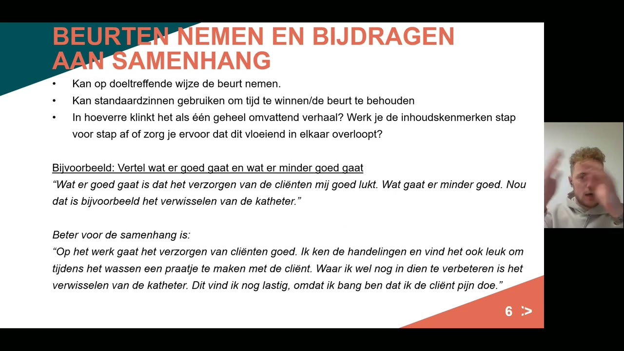 Uitleg Nederlands Gesprekken voeren 3F