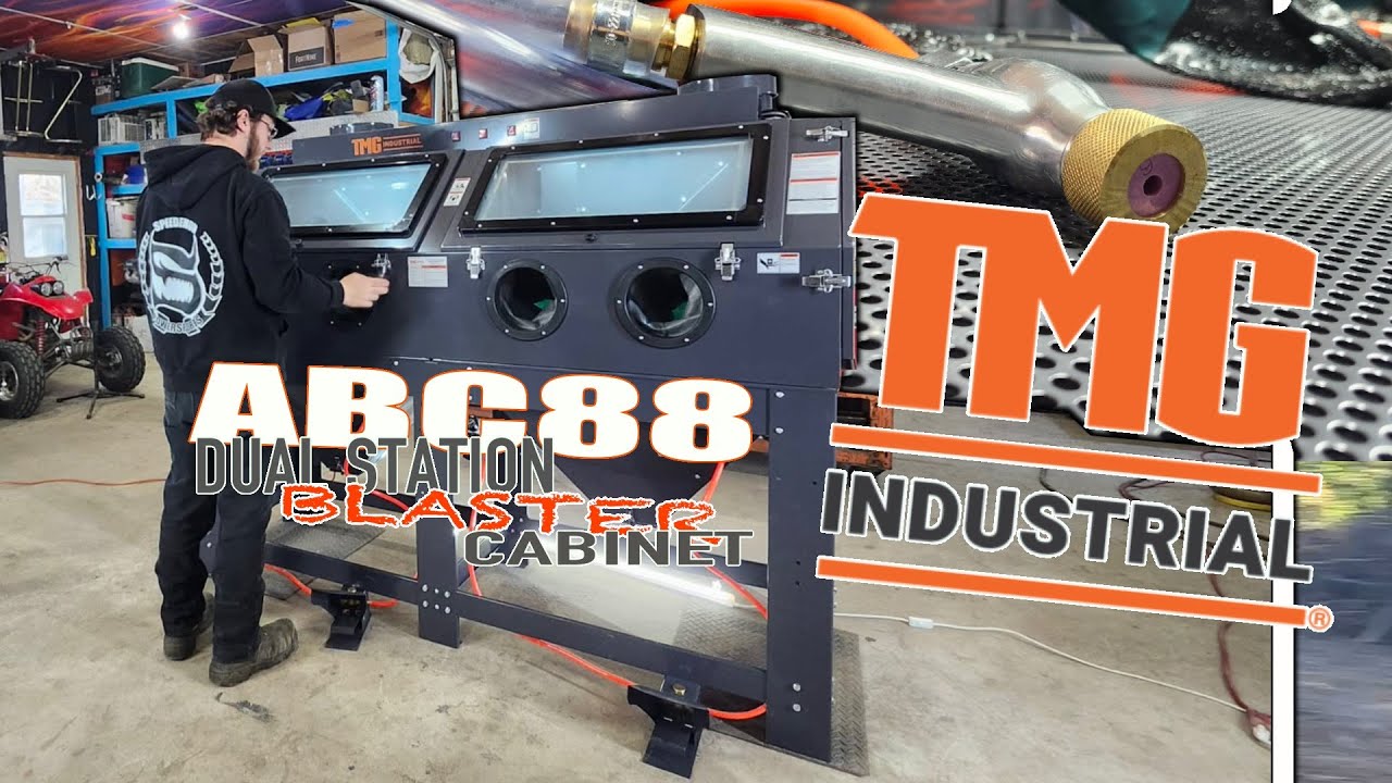 🔧 TMG Industrial Sandblaster ABC88 Unboxing, Setup & Demo | Speedemon Powersports Shop Upgrade