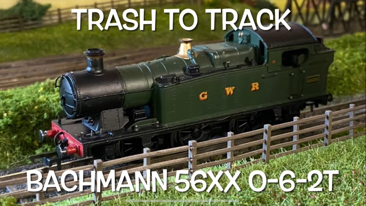 Из мусора в путь, эпизод 6. Bachmann GWR 56XX 0-6-2T. Реставрация колеи OO.