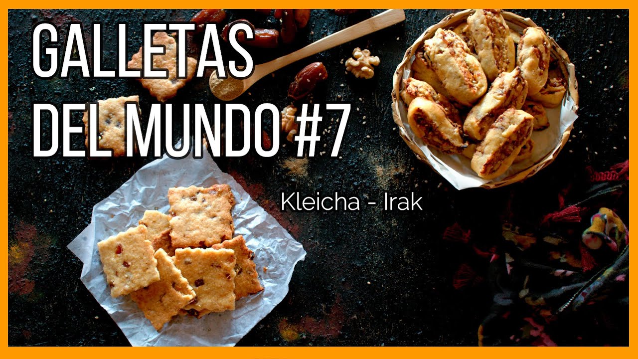 Galletas de datiles y nueces árabes (Kleicha) | Con cardamomo | Recetas de Irak