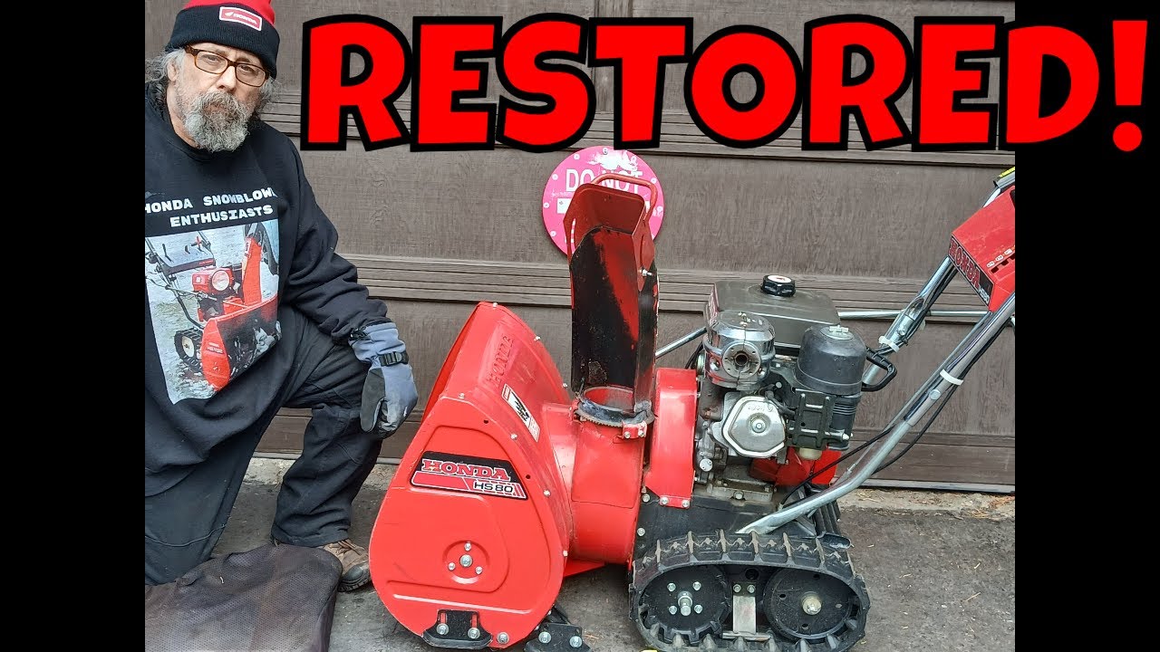 RESTORED HONDA HS80/824 SNOWBLOWER ! CHECK THIS OUT!