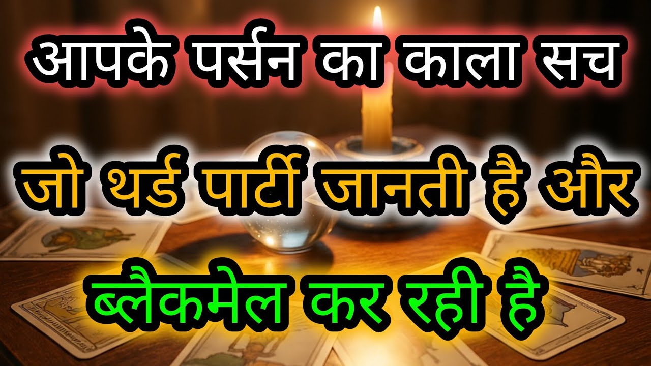 आपके पर्सन का काला सच जो थर्ड पार्टी जानती है और ब्लैकमेल कर रही है😲😈Third Party Tarot Reading💯🍀🌻🧿