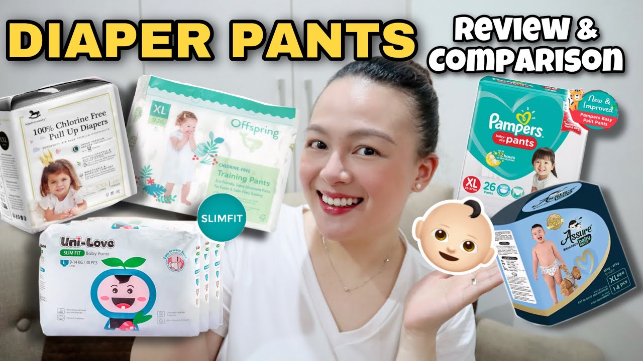 BABY PANTS DIAPER REVIEW & COMPARISON | Mommy Nins Review | Nins Po