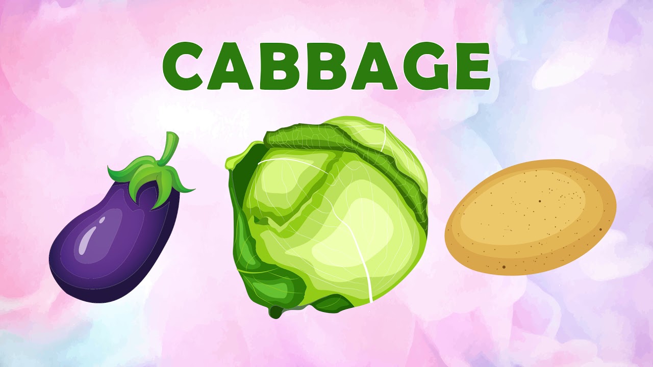 Learning Fruits & Vegetables Quiz (Part I) - Educational Guessing Game for Children / Kids Toddlers