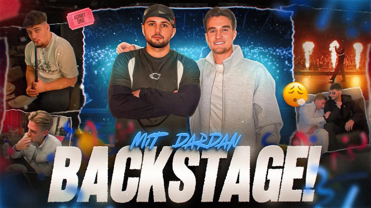 BACKSTAGE MIT DARDAN 🎤🌀 |  So sieht es hinter der Bühne aus 💀🤣
