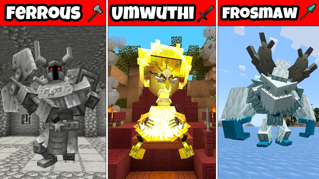I KILLED ALL Bosses Mowzie’s Mobs in Minecraft Survival 2026!
