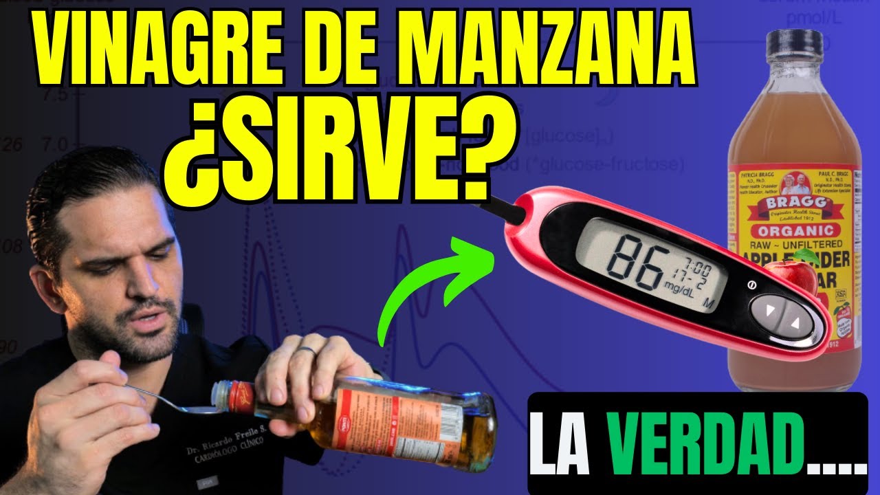 ¿VINAGRE de Manzana para la AZÚCAR alta? Esto me ENTERE según la CIENCIA ✅