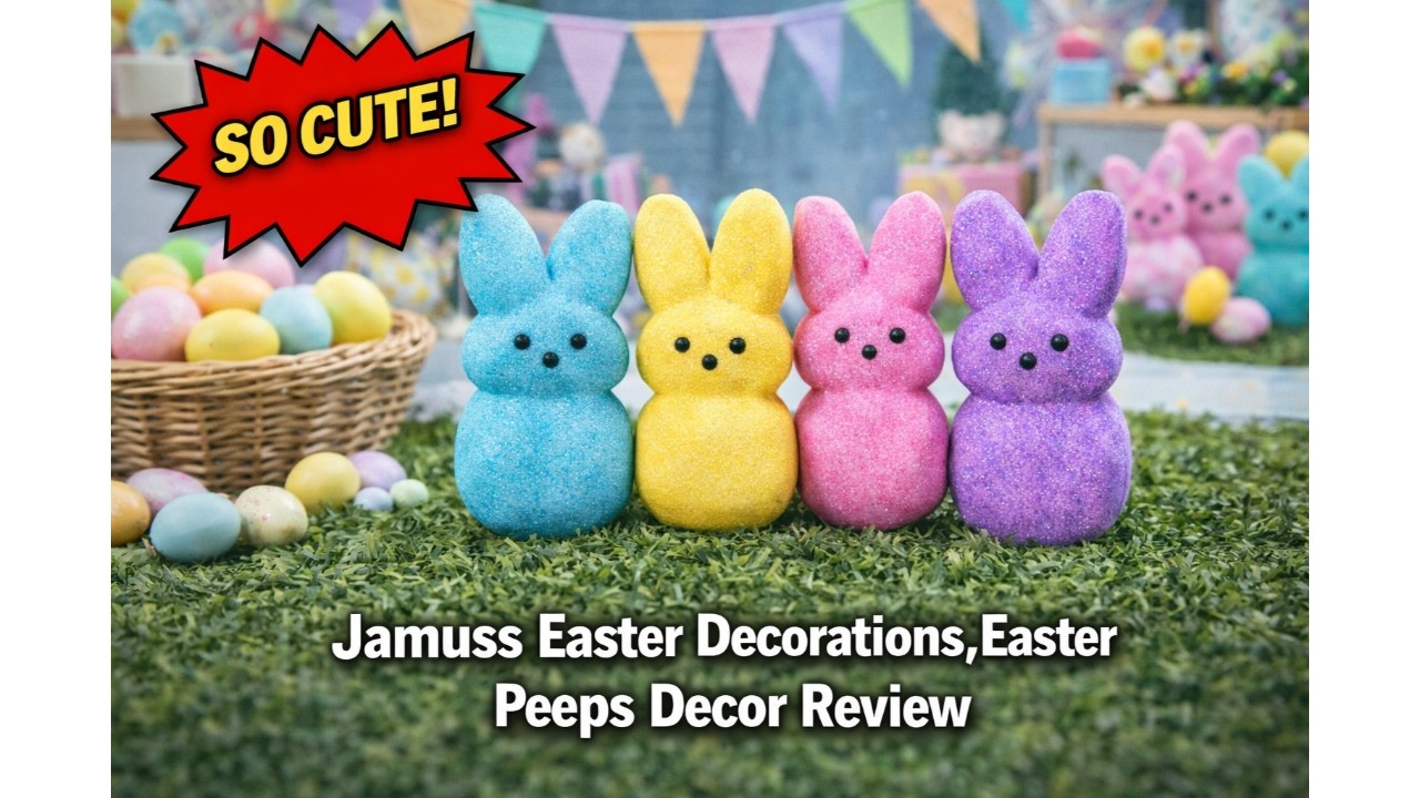 🐣 Jamuss Easter Decorations, Easter Peeps Decor Review 🌸