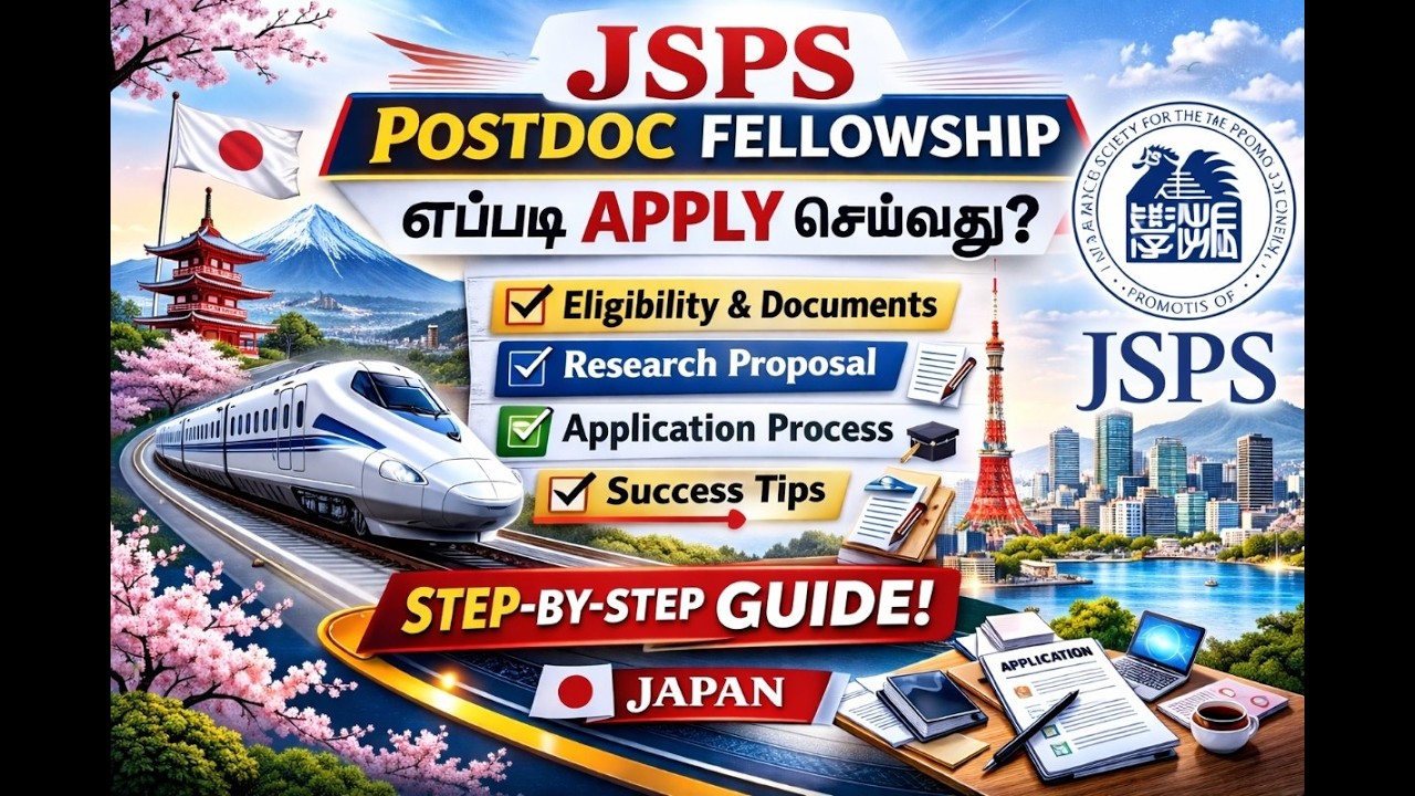 JSPS Postdoctoral Fellowship எப்படி Apply செய்வது? முழுமையான Step-by-Step Guide line
