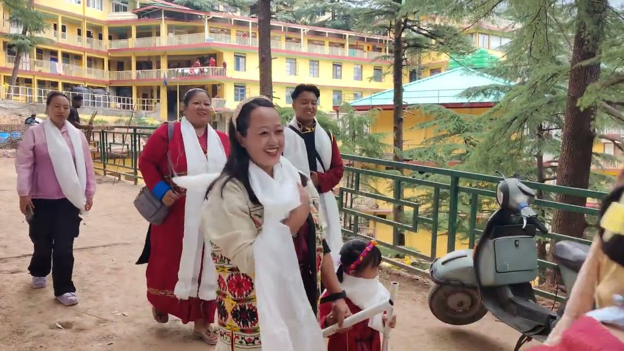 Tawang Gyangkhar Pilgrimage Group For Offering Lunch at #dharamshala Namgyal Monastery 3/6/25