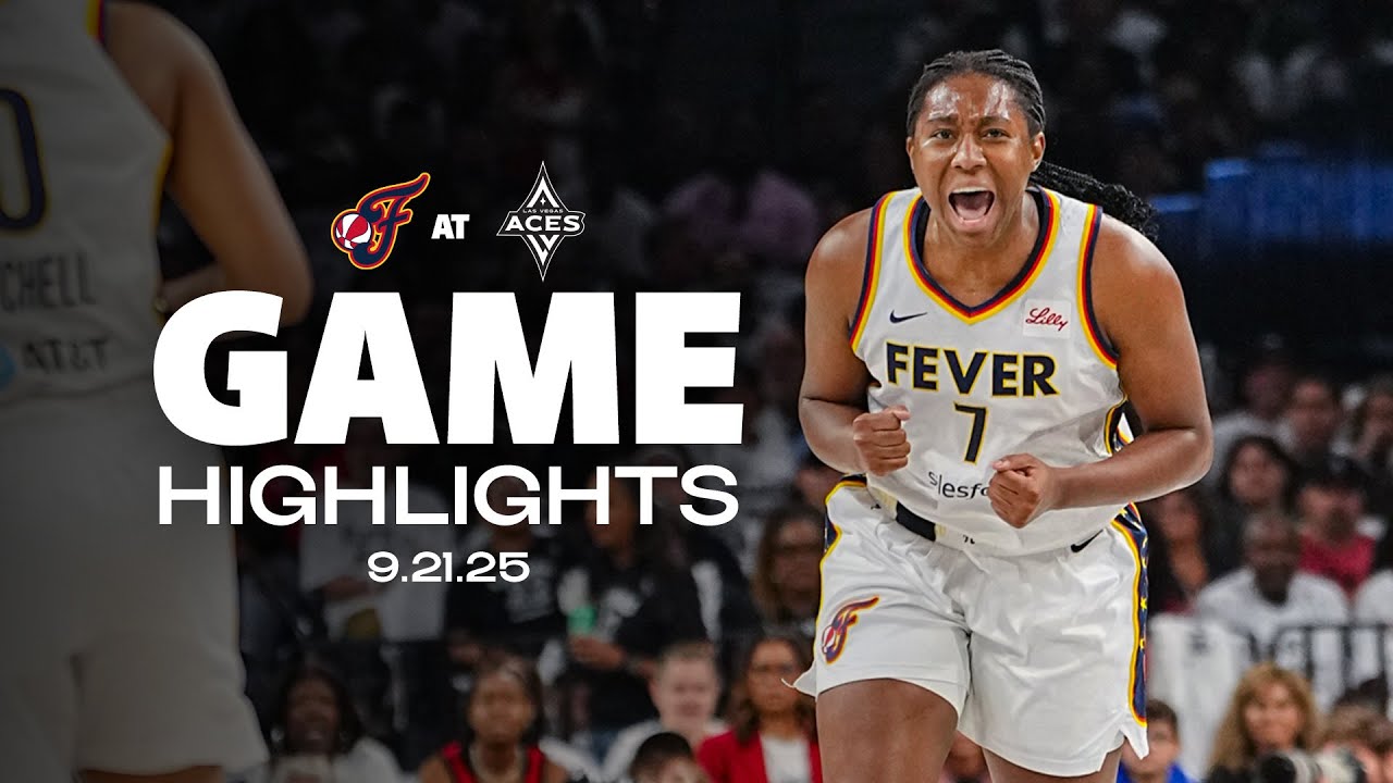 Kelsey Mitchell's Lights Out Performance Leads Fever to Game 1 Win Over Aces | FULL Game Highlights