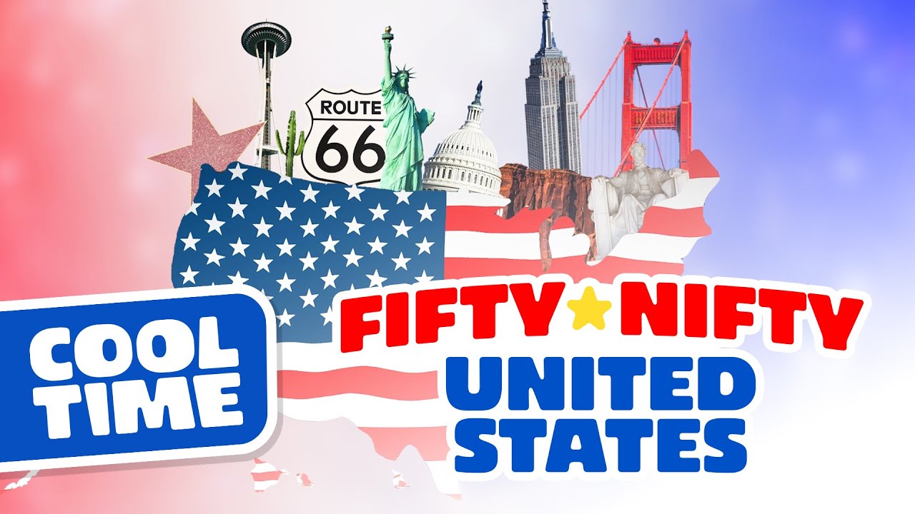 Fifty Nifty United States (Official Music Video) | Cooltime | Patriotic Songs for Kids⭐