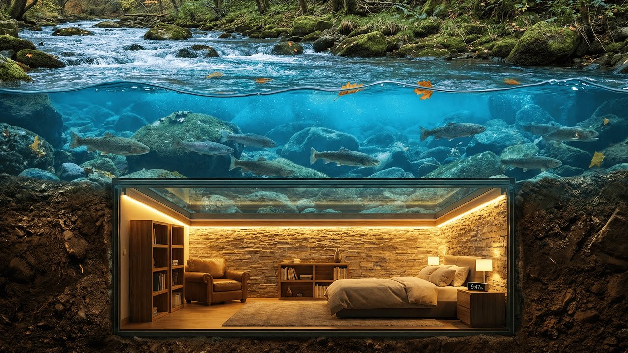 No one knew it existed! I built a secret home UNDER a river