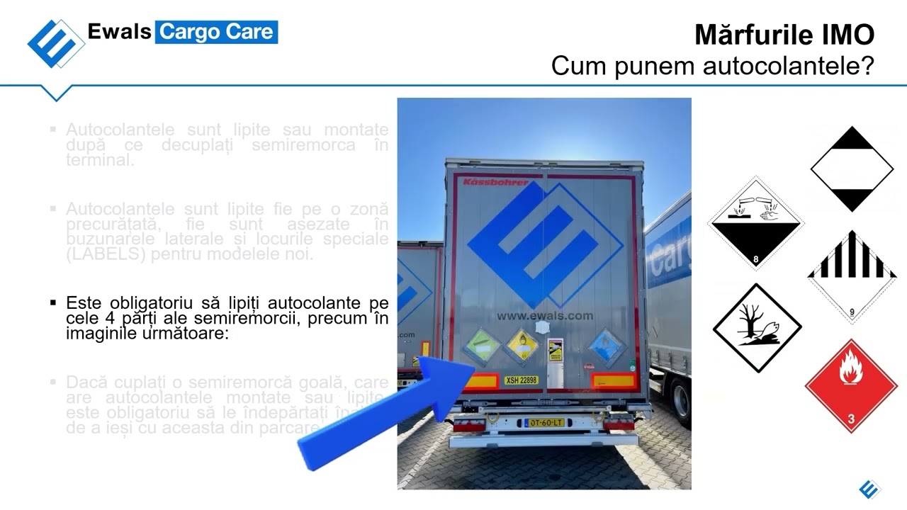 Mărfurile IMO, ADR cantitate limitată Proceduri   Mapa șoferului