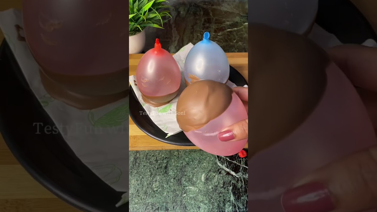 Chocolate Balloon Bowl Viral Hack🤯🍫#shorts #shortsfeed