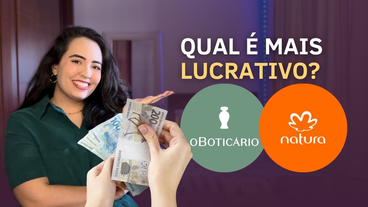 Natura ou Botic&aacute;rio: Qual Marca &eacute; Melhor para Lucrar? Comparativo para Revendedores! Renda Extra!