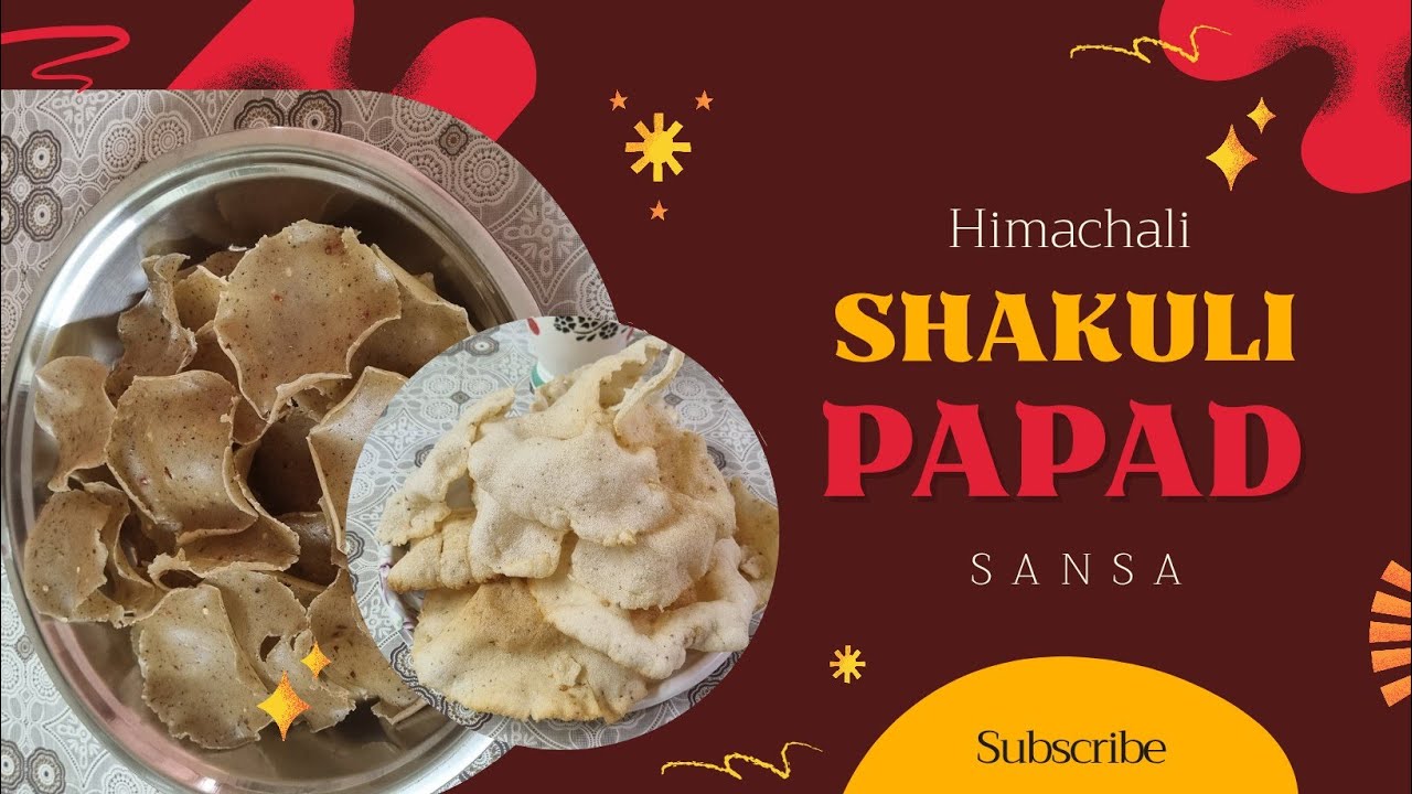 Shivratri spacial recipe shakuli #himachali papad #sansay#phadi papad #himachali Recipes #sansa#food