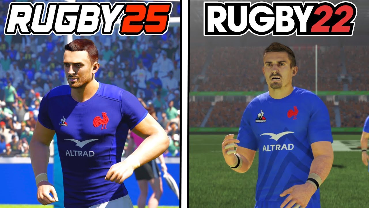 Игровой процесс RUGBY 25 и RUGBY 22 — сравнение — визуальная составляющая и игровая механика