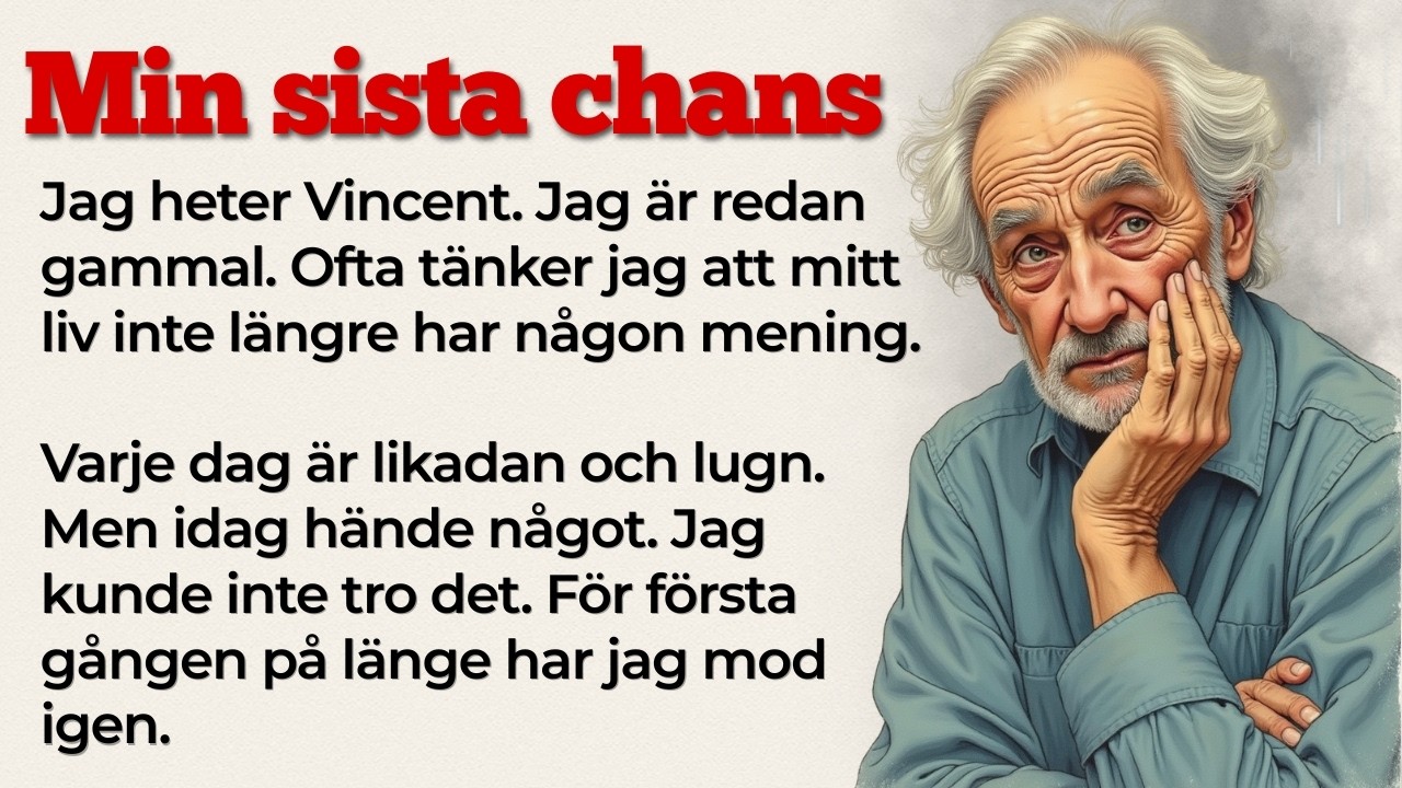 Min sista chans | Learn Swedish with Stories | Swedish Stories