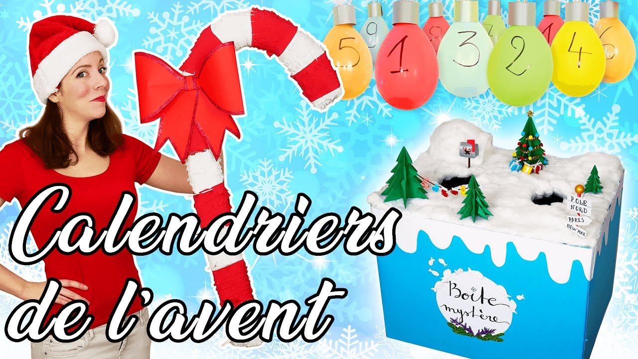 3 CALENDRIERS DE L'AVENT GENIAUX !!! (CHASSE AU TRESOR/BALLONS/PINATA GEANTE)
